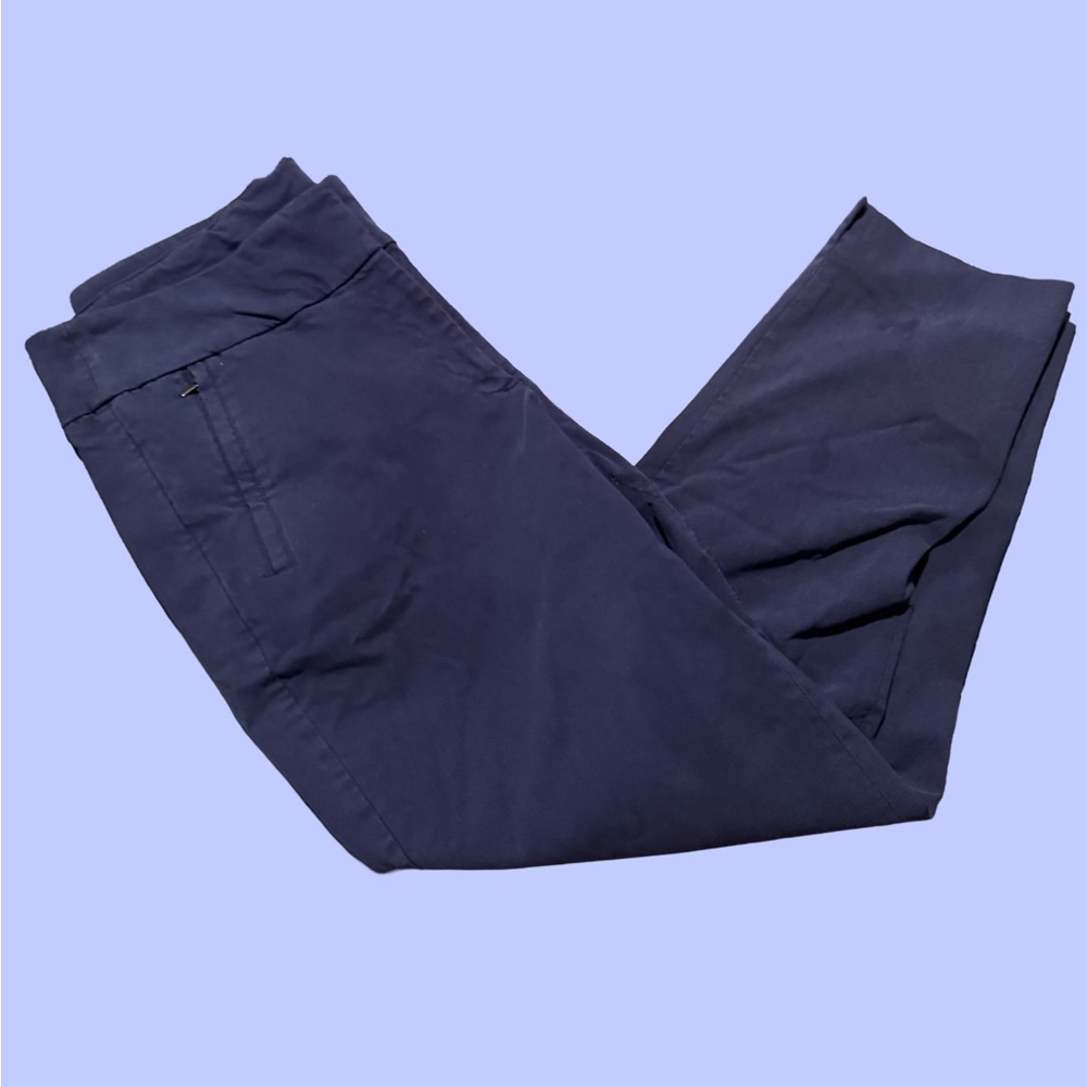 Lane Bryant navy blue chino pants 36” waist measurements in pics good condition